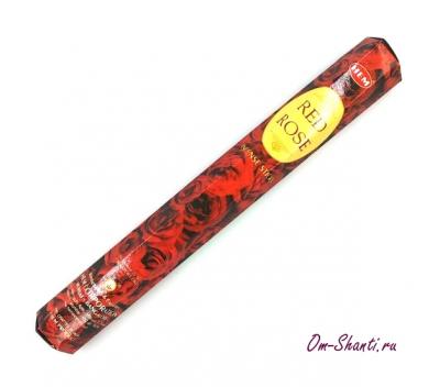 Благовония HEM Red Rose, Красная Роза, 20 гр (20 Палочек)
