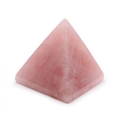 Пирамида Розовый кварц, 4х4х4 см